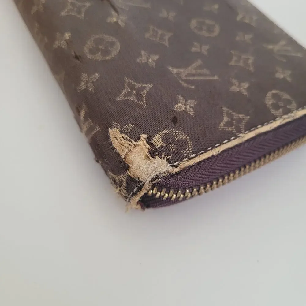 Vintage Louis Vuitton Monogram Canvas Zippy Wallet Brown Gold Made in Spain - Picture 8 of 11